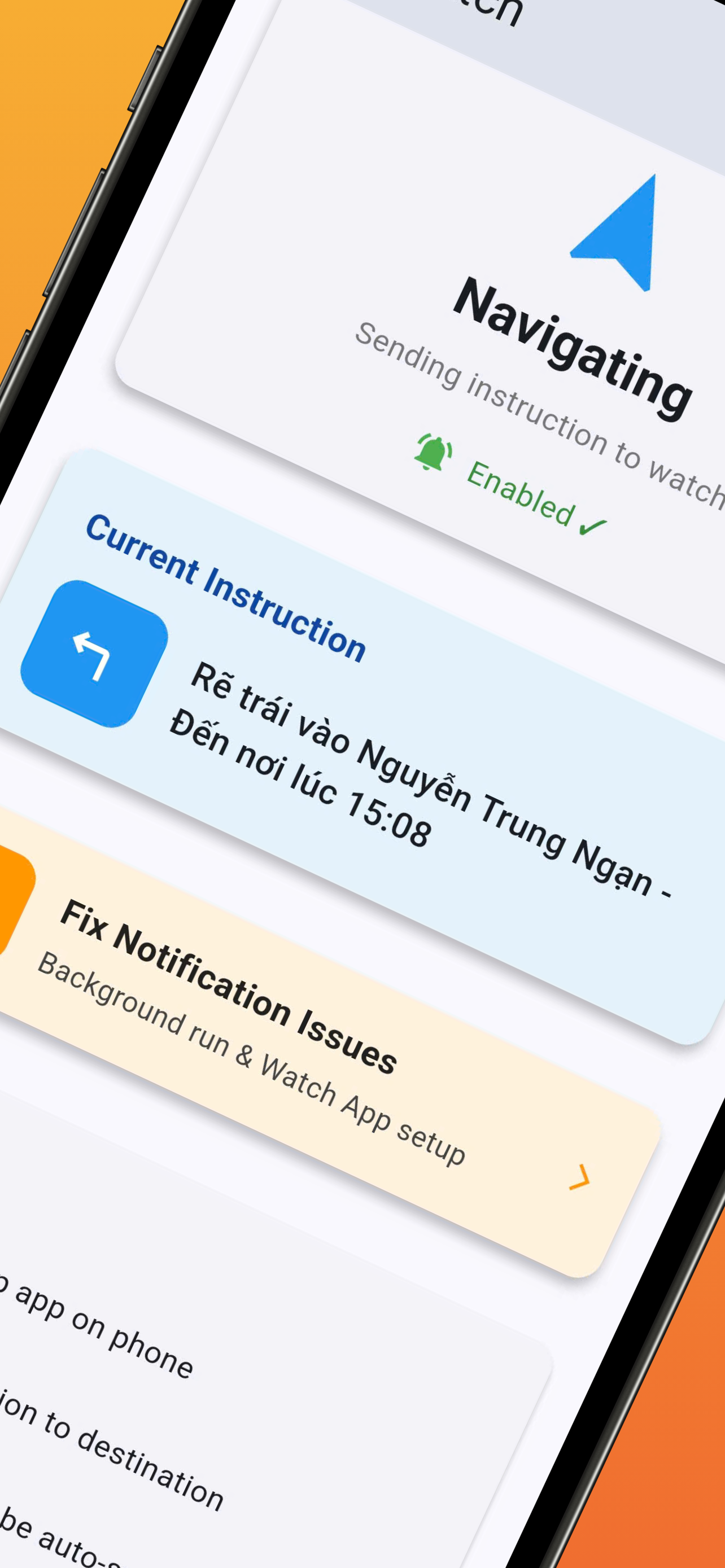NaviWatch chỉ đường Watch/Band - Screenshot 3