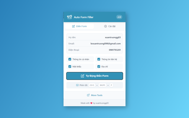Auto Form Filler - Screenshot 1