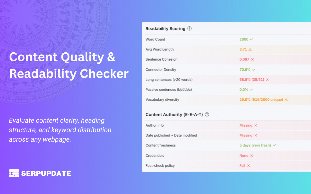 Advanced SEO/GEO Audit & Rank Checker - Screenshot 5
