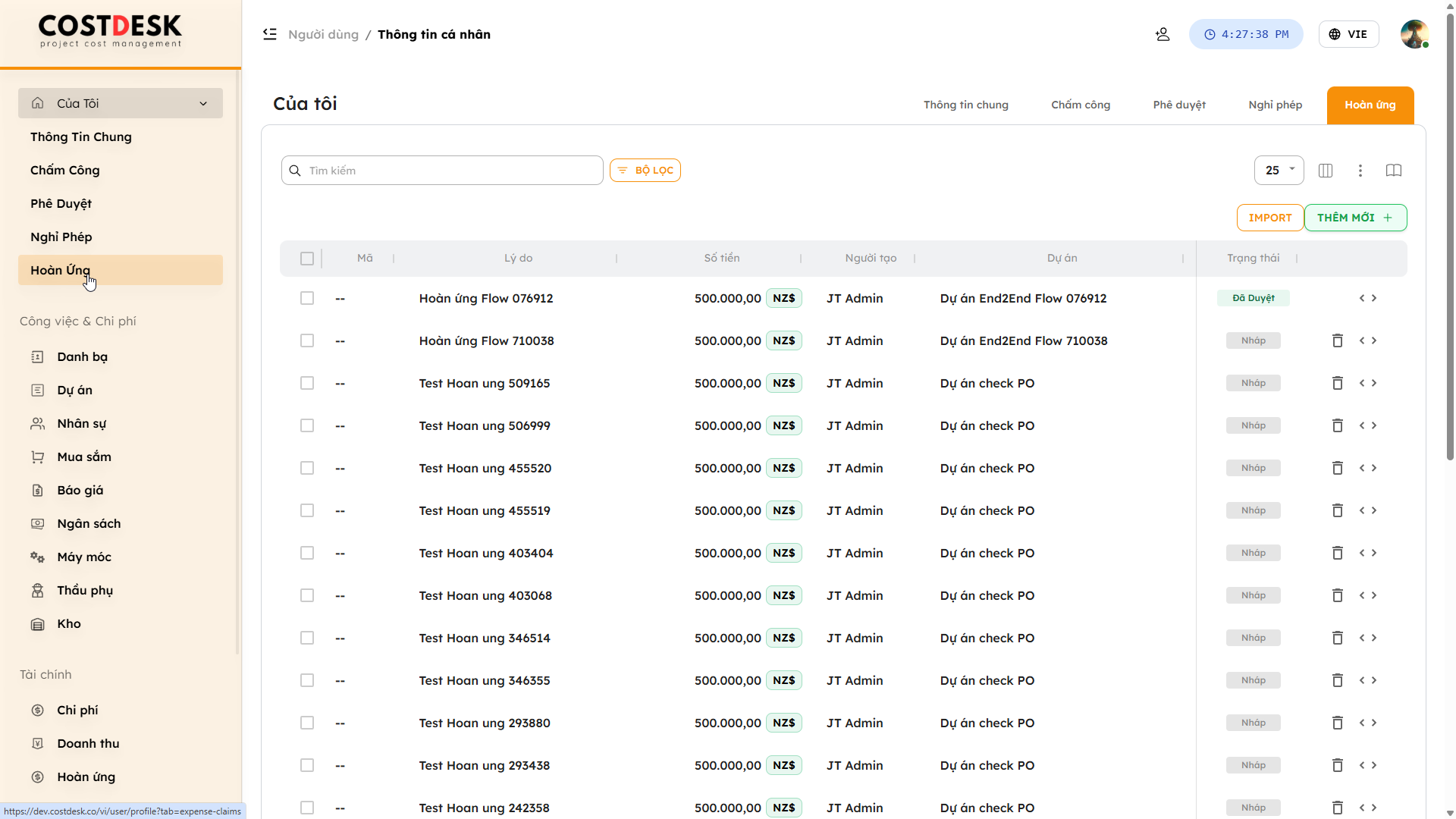 CostDesk - Screenshot 2