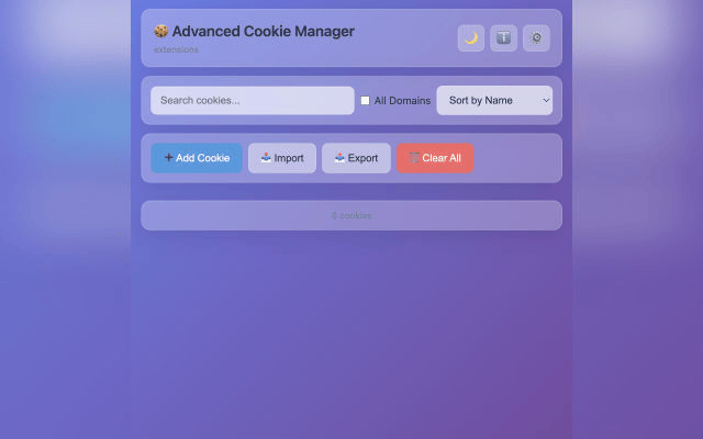 Advanced Cookie Manager - Screenshot 2