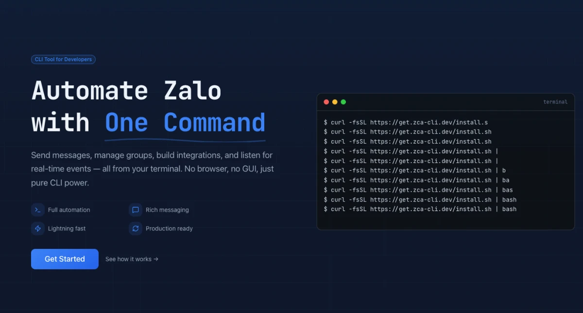 zca-cli - Screenshot 1